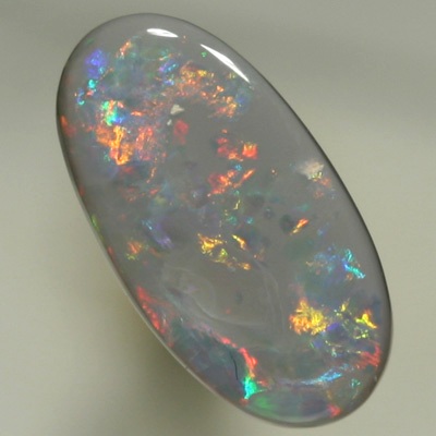 SOLID SEMI BLACK OPAL Sparkling bright red and orange with green and blue in between